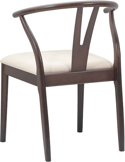 Dining Room Wooden Chair Open Café 54.5x53x77cm 2pcs