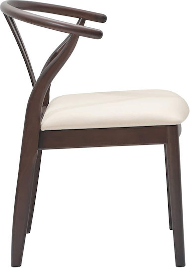 Dining Room Wooden Chair Open Café 54.5x53x77cm 2pcs