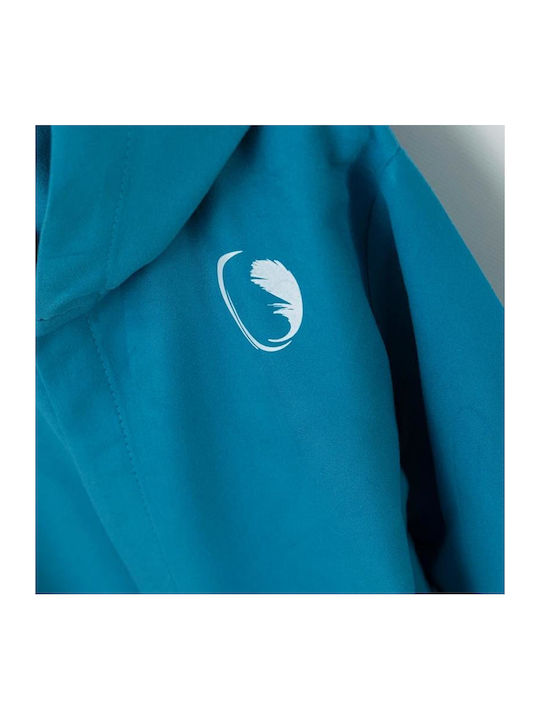 Borea Kids Hooded Bathrobe Turquoise