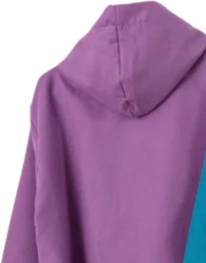 Nima Halat de Baie pentru Copii Purple cu Glugă