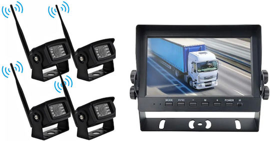 Taggo Cameră auto wireless rezistentă la apă pentru mersul înapoi cu vedere pe timp de noapte Universal Rover SD (Sistem de Dezvoltare) Volkswagen Sus