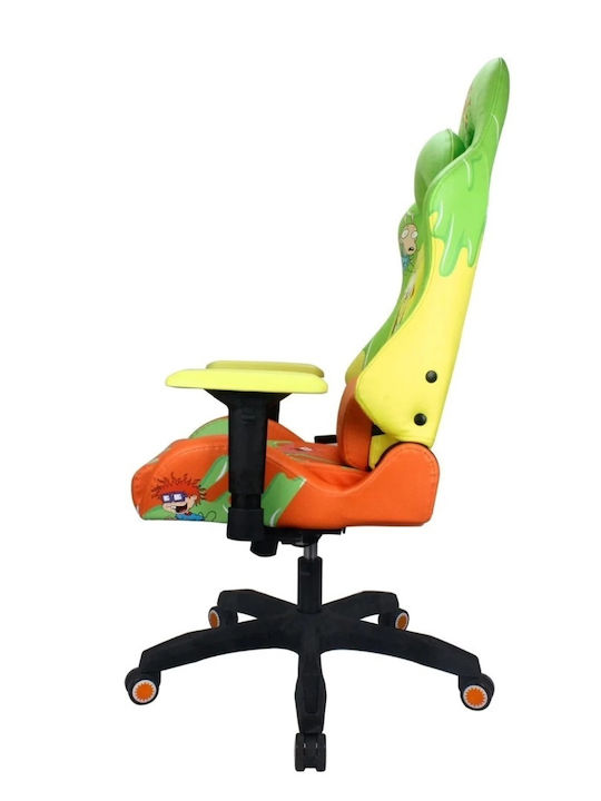 Sprayground Spongebob Slime Artificial Leather Gaming Chair with Adjustable Arms Black