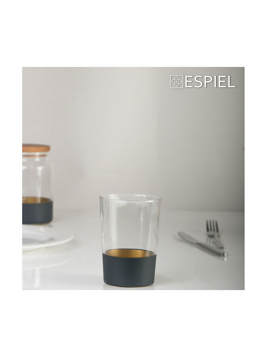 Espiel Alfa Set 4 Pieces General Use Glass Transparent Jars with Lid 890ml 4 Pieces