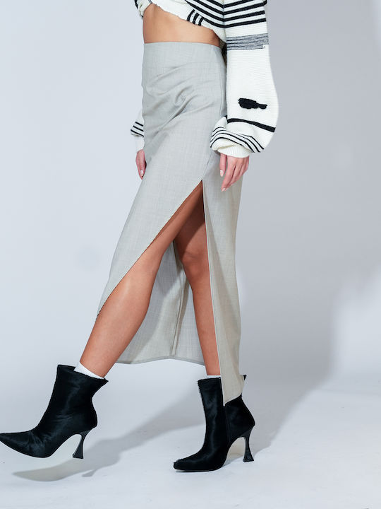 Hoch tailliert Rock Gray