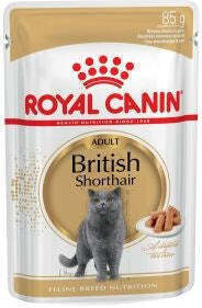 Royal Canin British Shorthair Wet Food for Elderly Cats in Pouches with Poultry 12x85gr