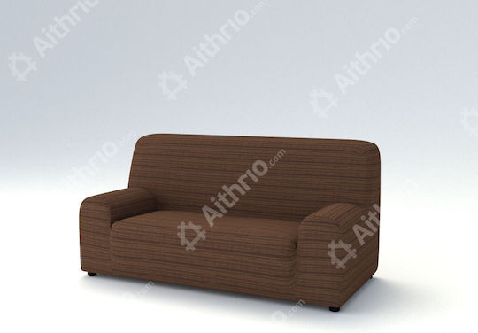 Aithrio Ibiza Elastische Abdeckung für Dreisitziges Sofa Braun 1Stück Διαθέσιμα-Καλύμματα