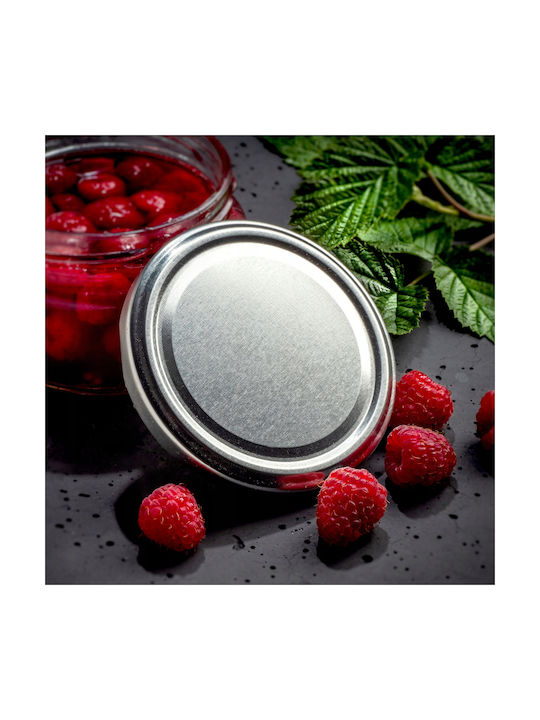 Kadax Set of 8 General Use Glass Transparent Jars with Lid 540ml 8 Pieces