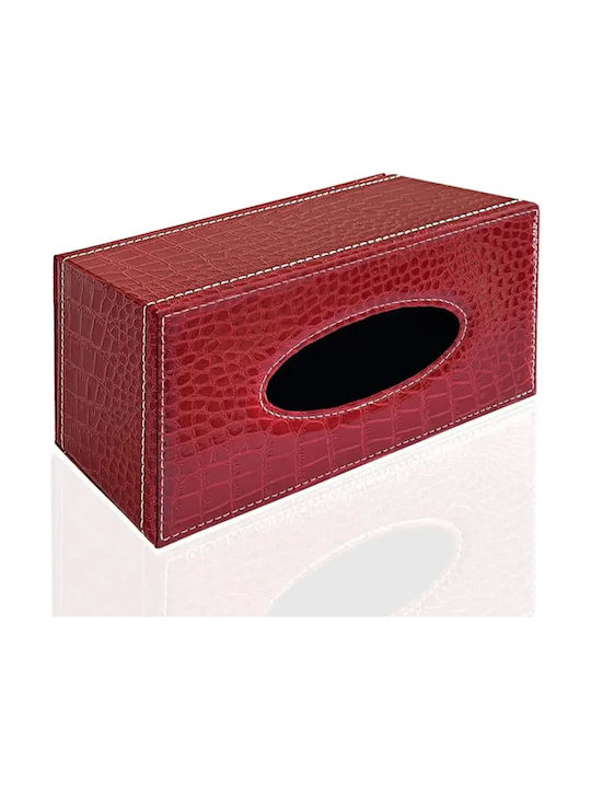 Държач за салфетки Червена 24x12x8.5см