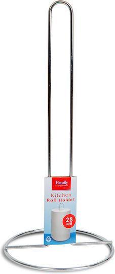 Family Metallic Gray Paper Towel Holder 28x13cm 57172B