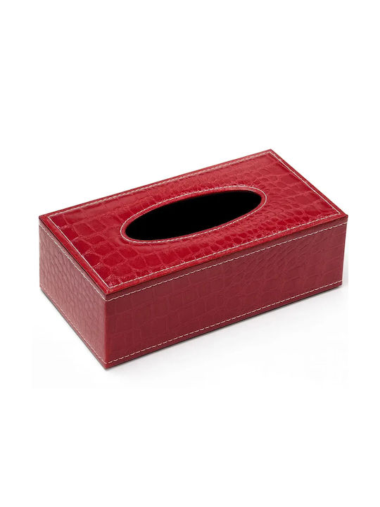 Държач за салфетки Червена 24x12x8.5см