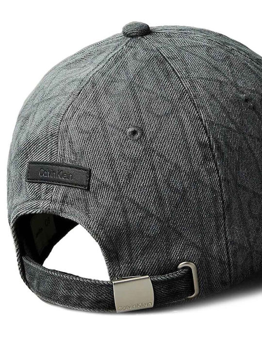 Καπελο Calvin Klein Denim Emblem Burnout W Patch Charcoal Gray Καπελο Calvin Klein Denim Emblem Burnout W Patch Charcoal Gray