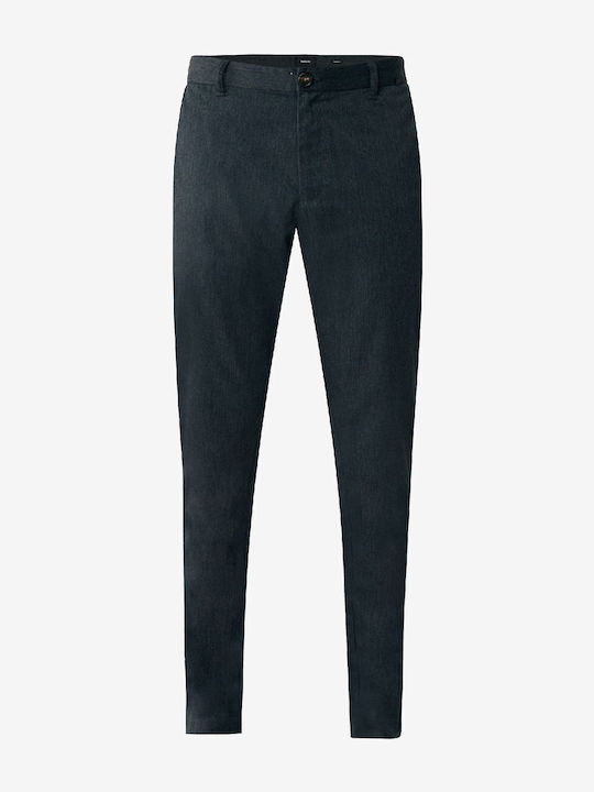 Trousers Chino in Regular Fit Navy Blue