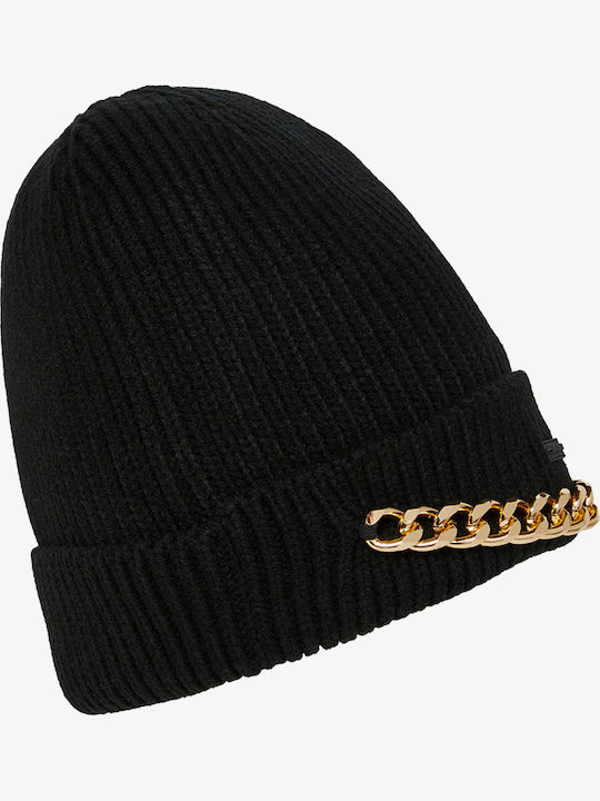 Beanie Unisex Beanie Knitted in Black color