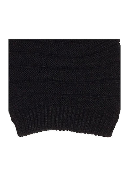 Beanie Unisex Căciulă Tricotat în culoarea Negru