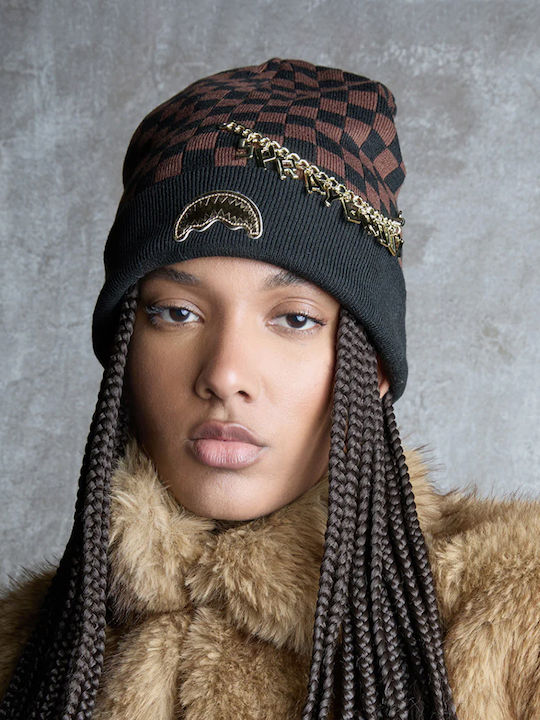 Charming Sip Beanie Unisex Beanie Knitted in Black color
