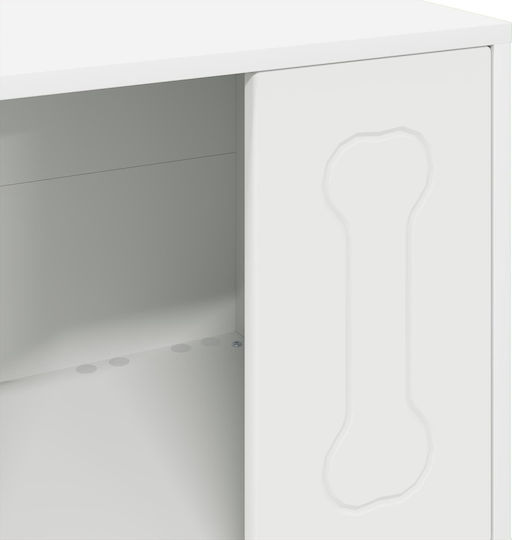 vidaXL Dog House Indoor & Outdoor White 44x42x49cm