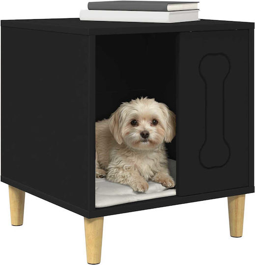 vidaXL Dog House Indoor & Outdoor Black 44x42x49cm
