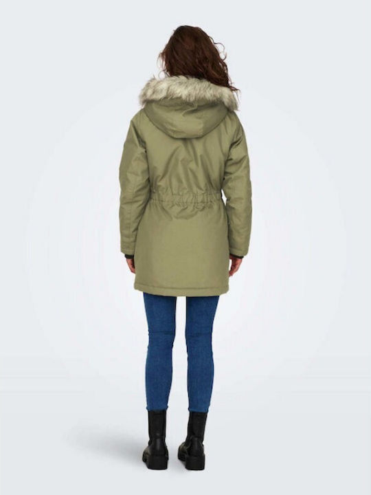 Дамско Парка Яке за Зима Khaki