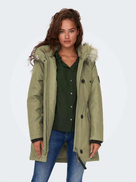 Дамско Парка Яке за Зима Khaki