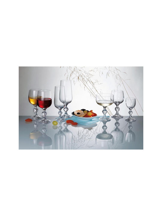 Crystalite Bohemia Set of Glasses Cocktail/Drinking / Champagne / Water / White Wine / Liqueur/Ouzo made of Crystal Stemmed 180ml 24pcs