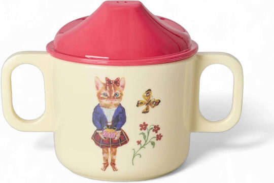 Rice Set de hrănire din Plastic Bej 4buc