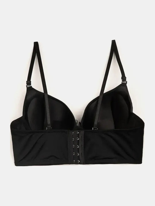 Sutien Sport Corset Push Up Negru Mărime M