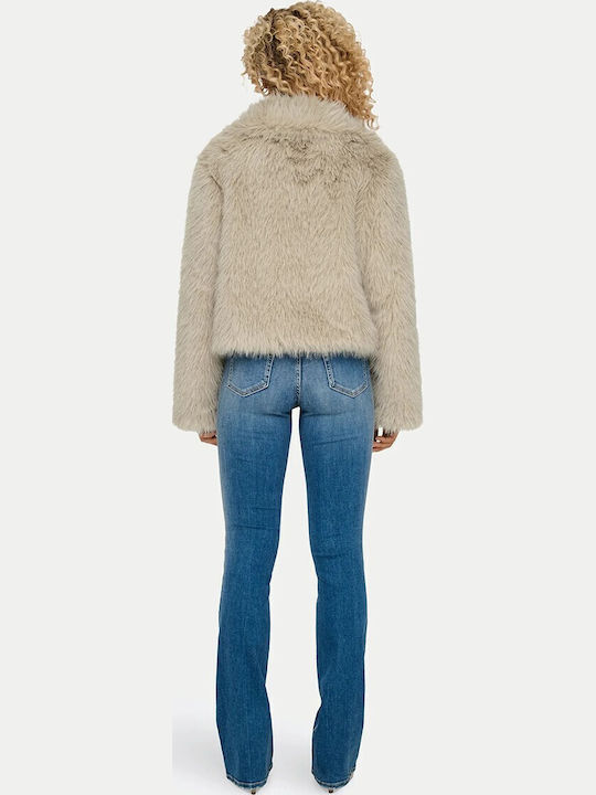 Frauen Pelz Beige