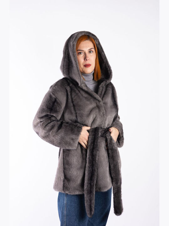 Frauen Pelz Gray