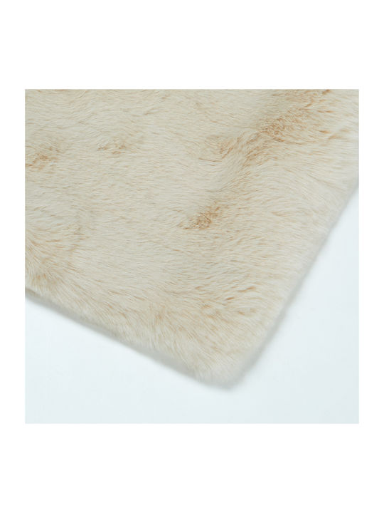 Butlers Shetland Furry Double Blanket 200x150cm Cream