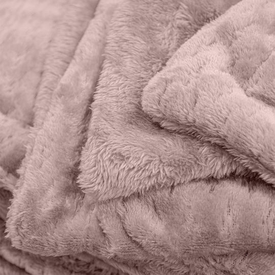 Lino Home Pătură Sherpa Simplă 160x220 cm Lila