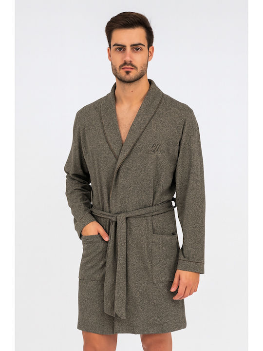 Rafael Men's Winter Pajama Robe Olive