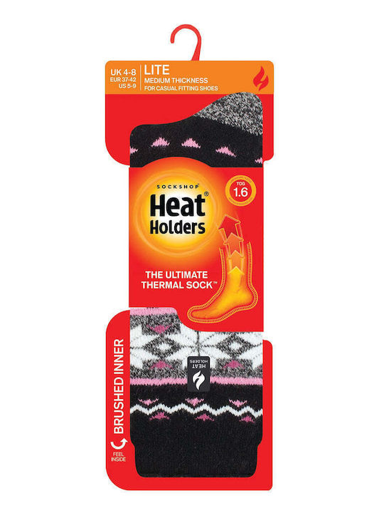 Heat Holders Lite Γυναικείες Ισοθερμικές Κάλτσες Μαύρες