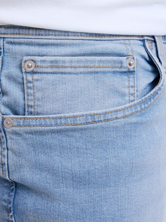 Ανδρικό Παντελόνι Τζιν Ελαστικό με Slim Εφαρμογή Blue Denim