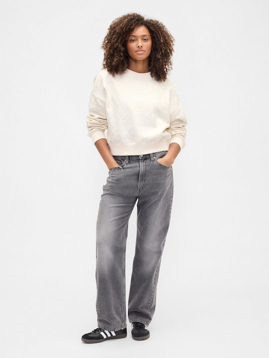 Cropped Women's Sweatshirt White