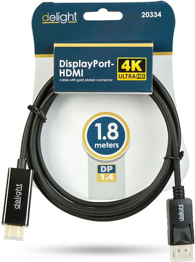 DisplayPort Към HDMI Кабел 1.4 4K HDR 1.8 М