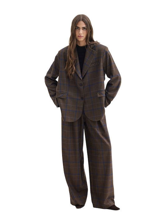 SunsetGo! Damen Blazer Braun