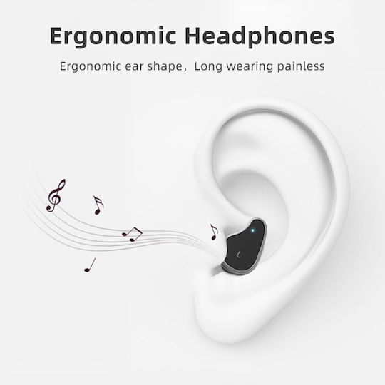 T89 & Bluetooth Earbuds Smartwatch mit Pulsmesser (Schwarz)