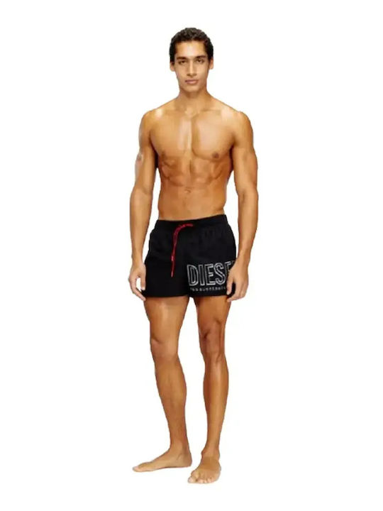 Men's Swimwear Shorts Black With Patterns