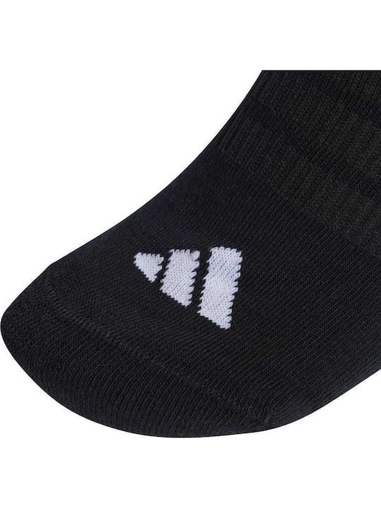 adidas Essentials Αθλητικές Κάλτσες Μαύρες 3 Ζεύγη