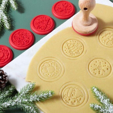 Tis Season Σετ Χριστουγεννιάτικου Κουπάτ & 7 Αποτυπωμάτων Μπισκότα Pme