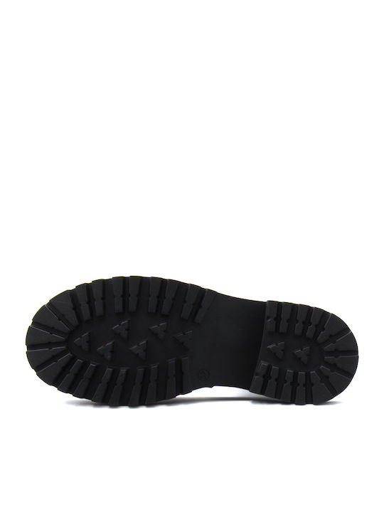 Leder Damenstiefel Schwarz