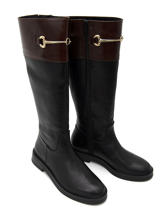 Leder Damenstiefel Braun