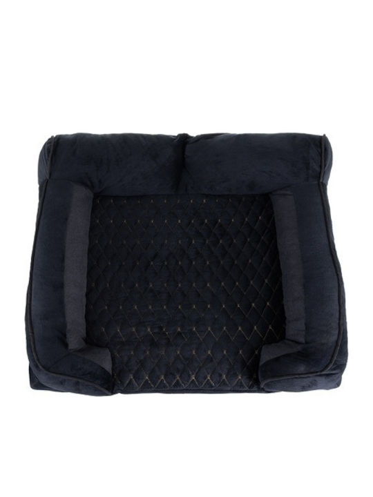 Sofa Dog Bed Orthopedic Black 80x65cm