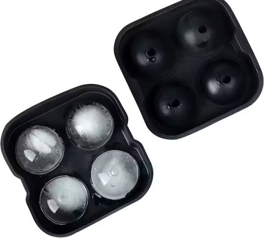Ice Cube Mold Round Silicone 4 Slots RN620033