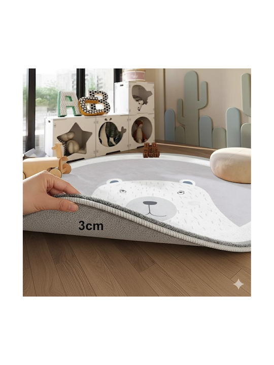 Giggles Co Kids Synthetic Rug Round 200cm