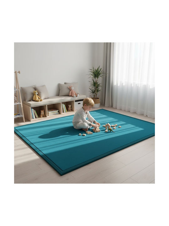 Kids Rug Play Mat Stillwater Blue Soft 3cm 200 x 150 cm