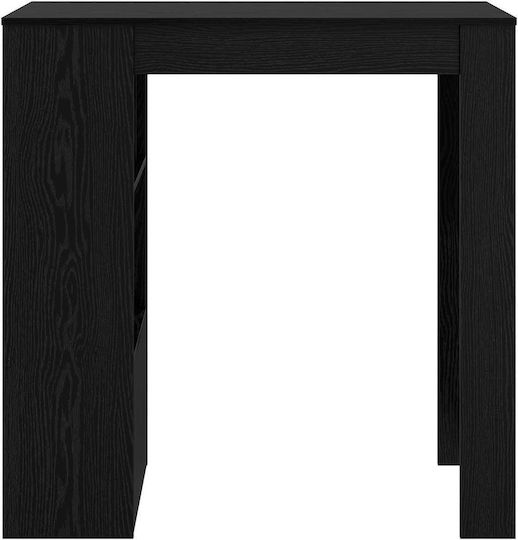 Table Bar Wooden Black Beech 102x50x103.5cm