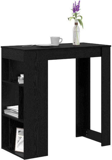 Table Bar Wooden Black Beech 102x50x103.5cm