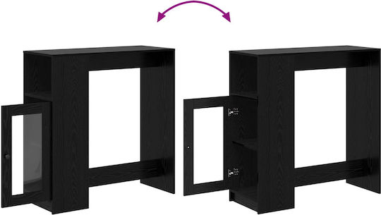 Table Bar Wooden Black Beech 101x40x103.5cm
