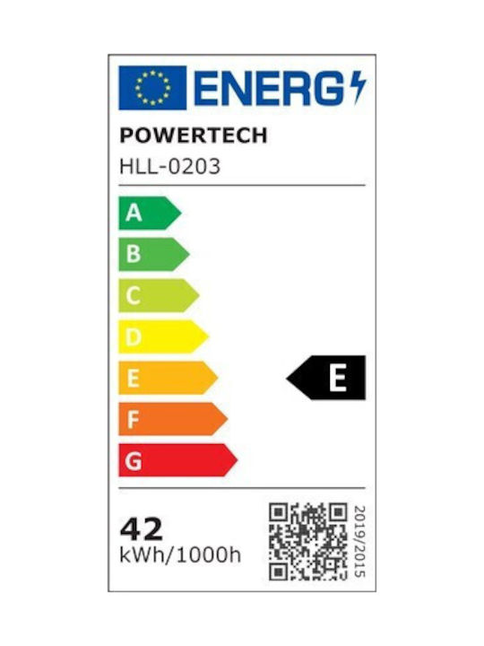 Powertech Reglabil Lustră Argintiu 70x30x120cm.